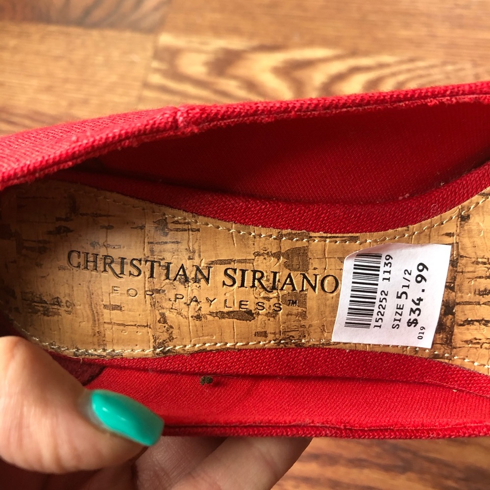 ✨SOLD✨ Christian Siriano Red Heels - Picture 4 of 5